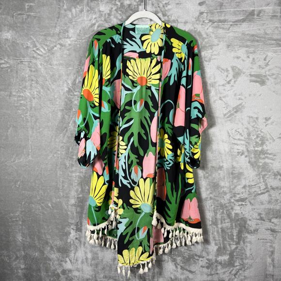 Trina Turk Open Cover up‎ Medium Floral Printed - Picture 1 of 11